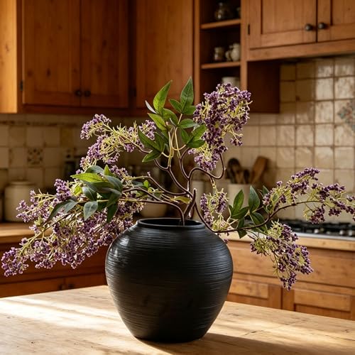 Artificial Berry Stems for Vase - 2 Pack, Fall Decor, Realistic Faux Flowers