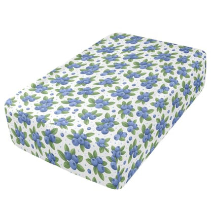 Queen Size Blueberries Pattern Air Mattress Sheet with Zipper - Soft & Deep Pocket