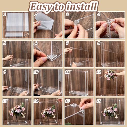 Acrylic Shadow Box Frame 16x13x3.1 Inches for Dried Flowers Photos Keepsakes