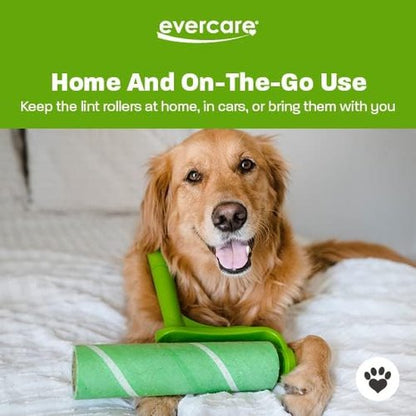 Evercare Ultra Sticky Pet Lint Roller - Mega Value Pack with Handle & 2 Refills | 50 Sheets Each