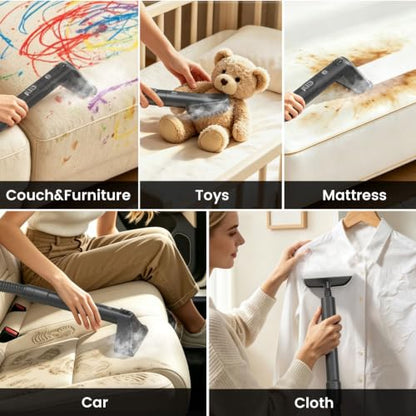 Portable Steam Cleaner 4-in-1 for Upholstery and Carpet Deep Cleaning