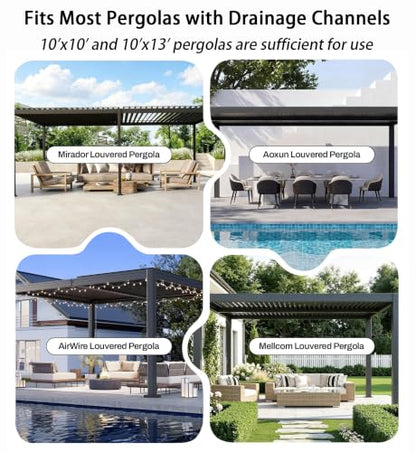 Outdoor String Light Clips for Pergolas - 35-Pack Weather-Resistant Wire Holders