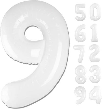Translucent Number 9 Balloon by [Brand Name] - 40 Inch Giant Birthday Decoration for Boys & Girls