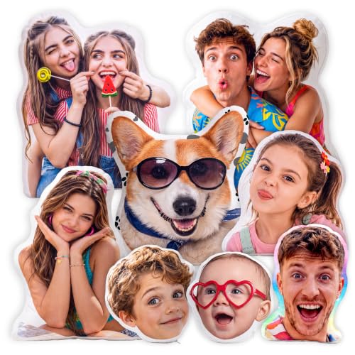 Custom Photo Pillow Face Pet Stuffed Pillow - Style2 - 12, 16, 20, 24 Inches