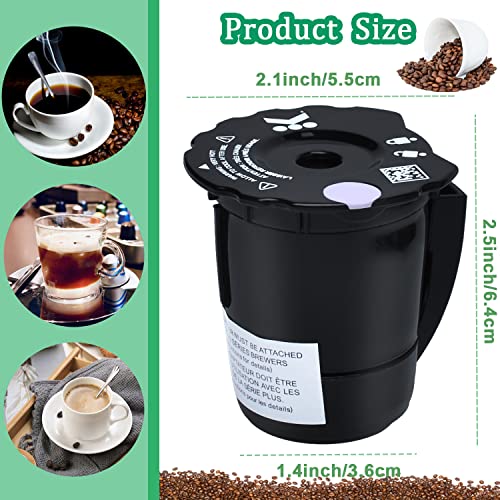 Reusable Coffee Filter Compatible with Keurigg 𝑲𝒆𝒖𝒓𝒊𝒈 My K Cup 2.0 K300 K250 K350 K375 K400 K450 Coffee Makers with Extra Filter Pod Cleaning Brush