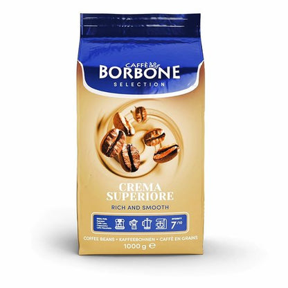 Caffè Borbone Whole Bean Coffee, Medium Roast Arabica and Robusta Blend, Crema Superiore, Rich and Smooth Italian Coffee, 2.2 lb Bag