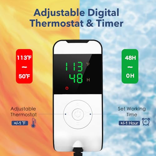 Medium Dough Proofer for Sourdough Bread with Digital Temperature & Timer
