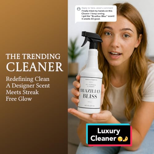 SIMPLE ELEMENTS Brazilian Bliss All Purpose Cleaner - Highly Scented, Multi Surface Spray