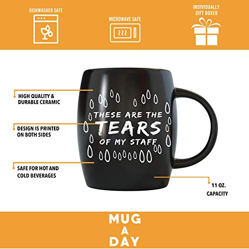 Funny Office Mug 16oz - World's Best Boss Joke Gift for Coworkers