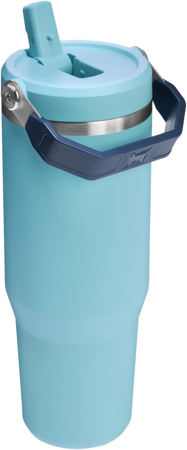 STANLEY IceFlow 2.0 Tumbler - 30 oz Insulated Water Bottle with Flip Straw & Handle | BPA-Free Agave