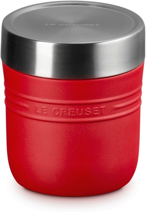 Le Creuset Stainless Steel Food Jar - 16 oz. | Portable & Stylish Cerise Design