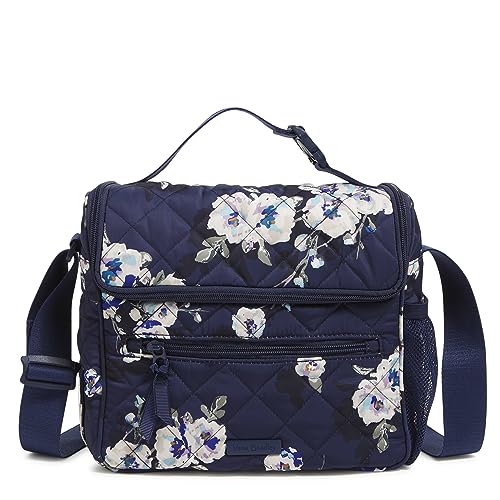 Vera Bradley Performance Twill Crossbody Lunch Tote, Blooms and Branches Navy