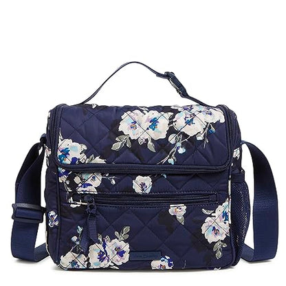 Vera Bradley Performance Twill Crossbody Lunch Tote, Blooms and Branches Navy