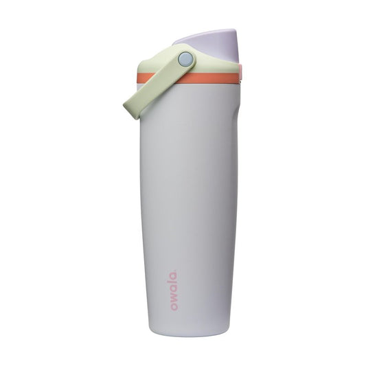 Owala FreeSip Sway Insulated Stainless Steel Water Bottle with Two-Way Spout, Built-In Straw and Bucket Handle, Made for Travel, School, and Sports, 30oz, BPA Free, Leak Proof, Beach House