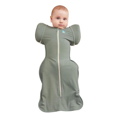 Love to Dream Swaddle Up Transition Swaddle - Patented Zip-Off Wings for Safe Baby Rolling | 1.0 TOG, 13-19 lbs, Deep Olive