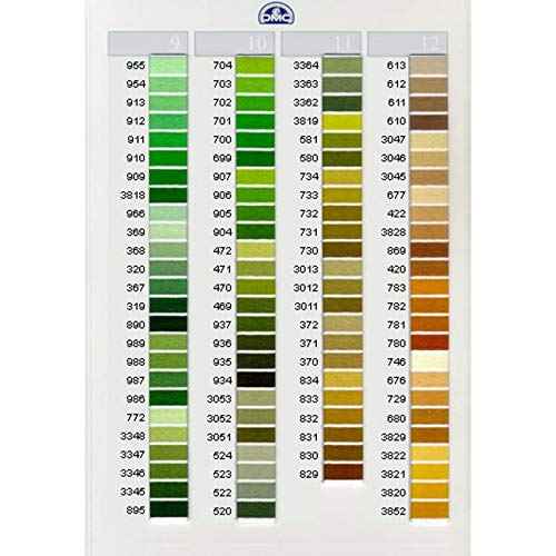 DMC Six Strand Cotton Embroidery Floss 700-799