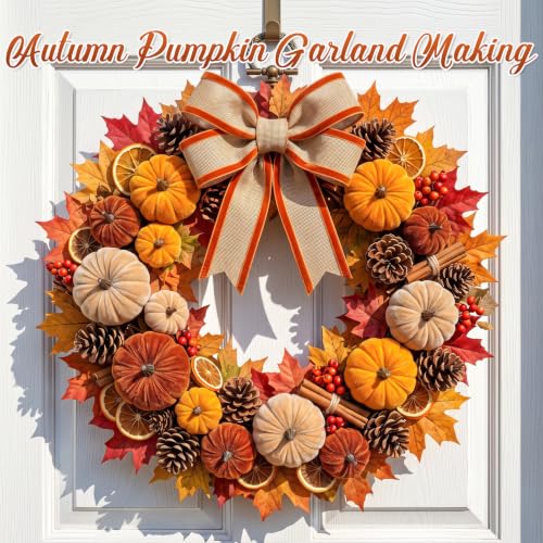 Brown Fall Artificial Velvet Pumpkins Decor Set - 12 Mini Foam Pumpkins for Autumn Home Display