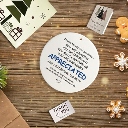 You Are Appreciated Nurse Teacher Retirement Ornament - Holiday Gift for Coworkers