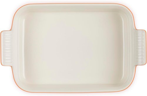 Le Creuset Stoneware Heritage Rectangular Dish - 2.5 Qt. (10.5" x 7") in Cerise - Durable & Stylish