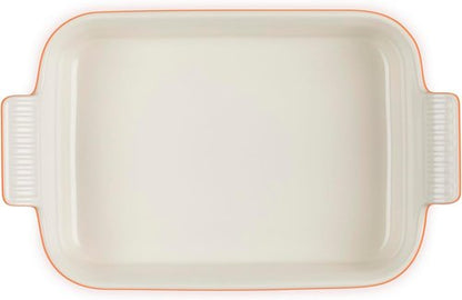 Le Creuset Stoneware Heritage Rectangular Dish - 2.5 Qt. (10.5" x 7") in Cerise - Durable & Stylish