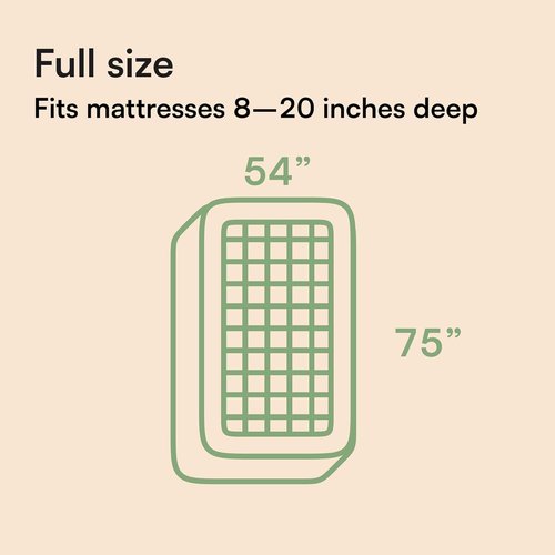 Ultra Soft Full Size Mattress Topper - Viscose Made from Bamboo Pillow Top Mattress Pad for Back Pain Relief - Naturally Cooling for Hot Sleepers, White
