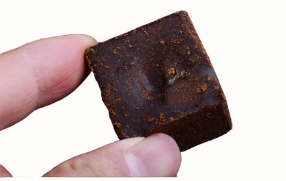 Brown Sugar Cubes Chinese Traditional - Handmade Pure Raw Sugarcane Dark Black Sugars for Tea and Coffee 25-28PCS