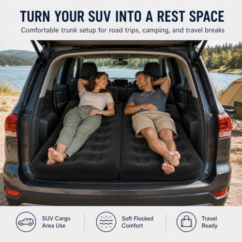 Car Air Mattress for Cadillac Escalade 2015-2020, Inflatable SUV Bed with Pump