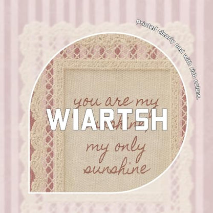 You Are My Sunshine Pink Nursery Wall Art - Framed Canvas Print, 10x8 in