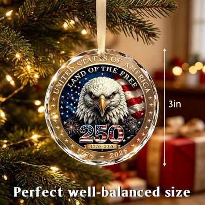 250th Anniversary USA Christmas Ornament 2026 Patriotic Holiday Decoration - Variation of THIS listing