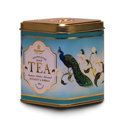 Makaibari Tea Treasures - Summer Solstice Muscatel Darjeeling Black Tea Tin Caddy Pack Of 100 Gram