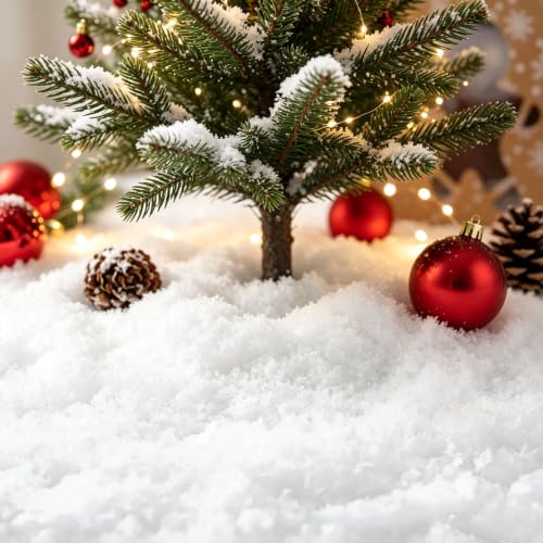 Artificial Snowflakes for Winter Holiday Decor 50g Fake Snow for Christmas & Winter Scenes