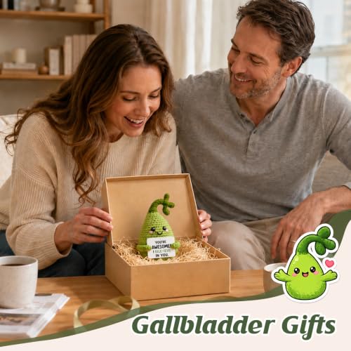 Gallbladder Plush Gift - Handmade Medical Organ with Encouragement Card - Nurse & Doctor Appreciation