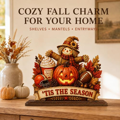 Fall Wooden Sign Plaque - Tis The Season Fall Halloween Decor - Variation of This Listing