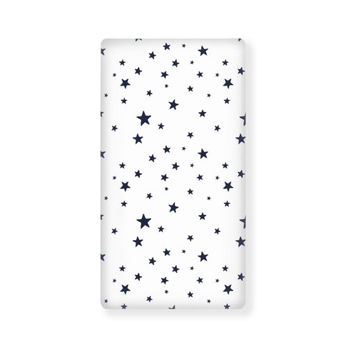 Streeyiu Stars Baby Crib Sheets for Boys Girls Navy Blue Star Fitted Crib Sheet for Standard Crib and Toddler Mattress Cute Baby Mattress Sheets Toddler Bed Sheet 52x28x8 in