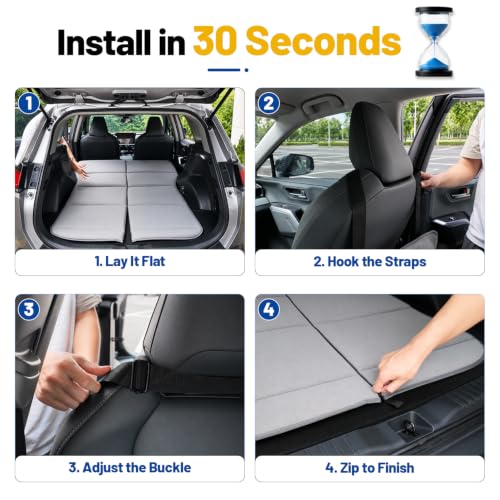 Car Mattress for Honda Pilot - Non-Inflatable Thickened Foam SUV Bed, Foldable Trunk Sleeping Pad for Camping & Road Trips