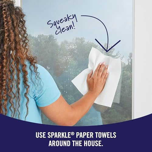 Sparkle Pick-A-Size Paper Towels, 8 Double Rolls = 16 Regular Rolls, Everyday Value Paper Towel With Full And Half Sheets