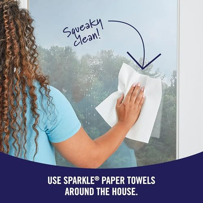 Sparkle Pick-A-Size Paper Towels, 8 Double Rolls = 16 Regular Rolls, Everyday Value Paper Towel With Full And Half Sheets