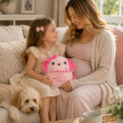 Big Sister Dog Plush Toy - Cute Puppy Stuffed Animal for Girls Birthday