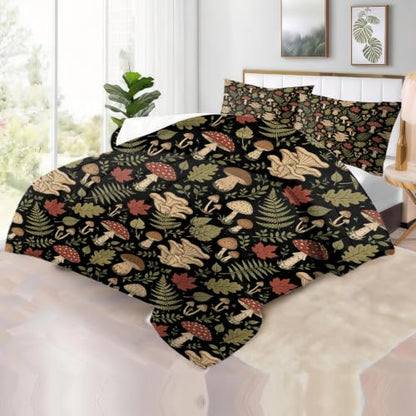 Floral Queen Size Comforter Set for Kids and Teens - Microfiber Bedding with Pillowcases