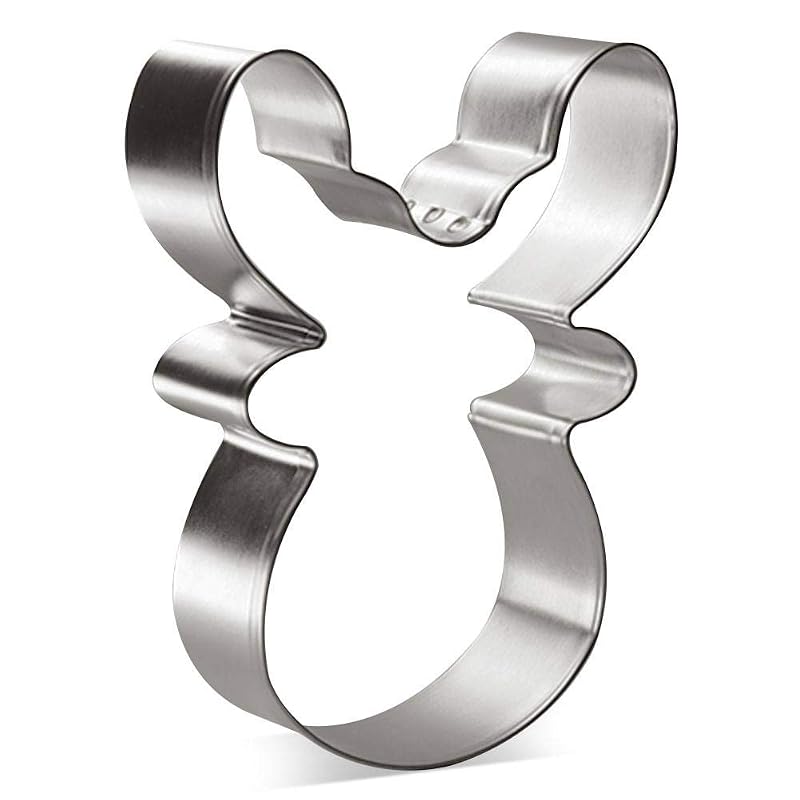 Reindeer Face Cookie Cutter 3.75 Inch - Tin Plated Steel Mold for Cookies, Fondant & More