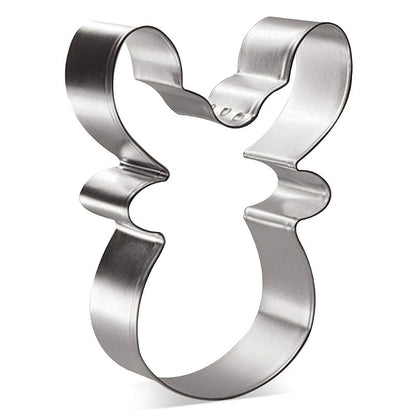 Reindeer Face Cookie Cutter 3.75 Inch - Tin Plated Steel Mold for Cookies, Fondant & More