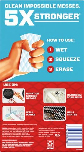 Mr. Clean Magic Eraser - All-Purpose Cleaning Sponge for Walls, Sneakers & More | Extra Durable, 4ct