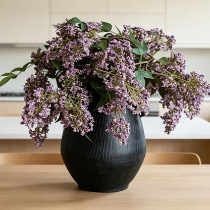 Artificial Berry Stems for Vase - 2 Pack, Fall Decor, Realistic Faux Flowers