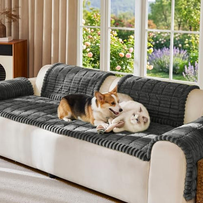 Waterproof Couch Cover for Dogs & Pets - 27.6 x 59.1 Inches - Dark Grey