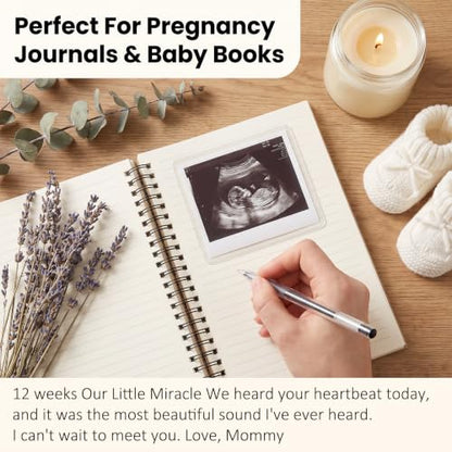 20-Pack Ultrasound Photo Sleeves - Side-Loading 3x4 Inch Clear Protectors