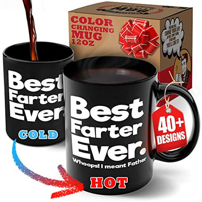 Silly Best Farter 12oz Color Changing Mug - Funny Father's Day Gift for Dads
