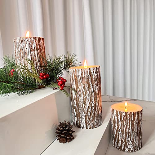 Unscented Dripless Candle Set of 3 - 4, 5, 6 Inches, 300 Hours Burn Time, Country Style