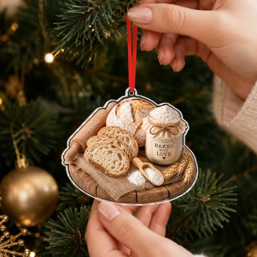 Sourdough Bread Christmas Ornament - Bread Variation - Unique Kitchen Decor