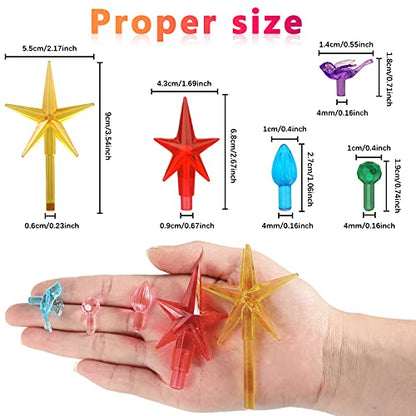 186 Pcs Ceramic Christmas Tree Replacement Lights Set - Multi Color & Stylish