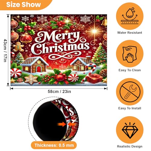 Decorative Magnetic Cover for Dishwasher & Appliances - Snowhouse 23x26in